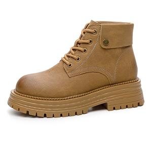 Короткие женские ботинки Martin на платформе N6N8, Yellow