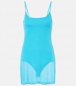 Мини-платье La Robe Maille Roupao Jacquemus, цвет turquoise