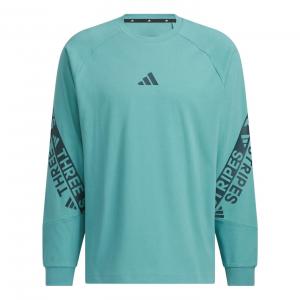 Футболка adidas Wording Pack Loose Fit Long Sleeve T-Shirt 'Blue'