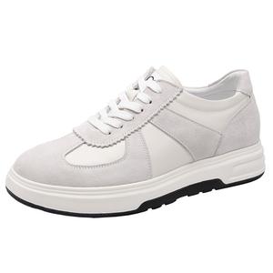 GOG Легкие низкие немецкие армейские кроссовки мужские белые - белые, с увеличением роста на 6 см, цвет White, Height Increasing 6cm