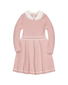 Хоуп & Генри платье-трапеция с кабельным узором в стиле Питер Пэн HOPE & HENRY