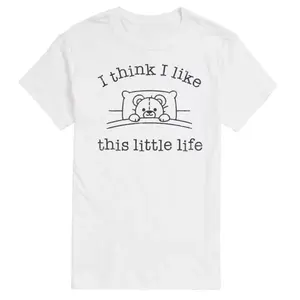 Мужская футболка с принтом «Медведь жизни» Licensed Character, белый