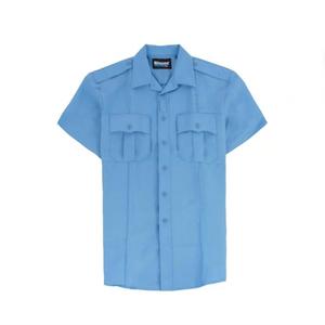 Женская суперрубашка с короткими рукавами из полиэстера, средне-синего цвета Blauer, Medium Blue