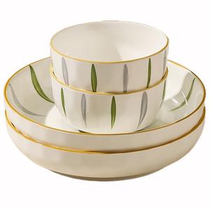 Чаши KAWASIMAYA, 2 4.5-Inch Rice Bowls + 2 8-Inch Deep Dishes