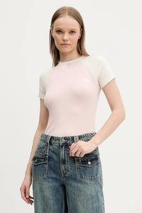 Футболка Guess Jeans, розовый