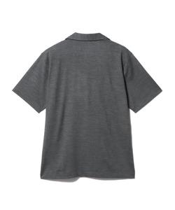 Шерстяная рубашка с открытым воротником КОЛОННА Column, цвет Charcoal Gray