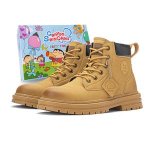 Crayon Shinchan Кожаные ботинки Crew Martin мужские подарочный набор - желто-коричневый, цвет Yellow Brown