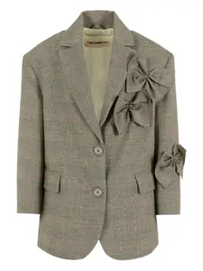 Блейзер с бантом Simonetta, зеленый