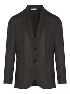 Жакет с карманами и лацканами с выемками Boglioli, коричневый