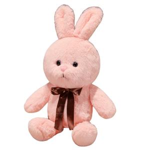 MLING Милый супер милый розовый маленький белый кролик тканевая кукла плюшевая кукла высота 40см