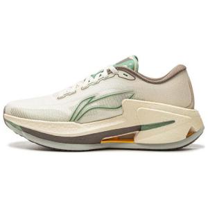 Кроссовки женские с низким верхом бежево-зеленый Lining