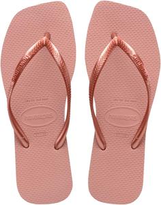 Havaianas Women Slim Square Sandals- классические сандалии с квадратным носком, Crocus Rose