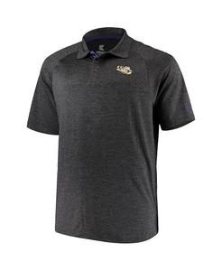 Мужская черная рубашка-поло LSU Tigers Big and Tall Down Colosseum, черный