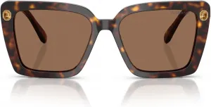 Женские квадратные солнцезащитные очки Swarovski SK6032, Havana/Dark Brown