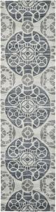 Ковер-дорожка SAFAVIEH, 69 x 214 см, Wyndham Collection, Silver & Blue, ручной работы из современной шерсти, идеален для помещений с высокой проходимостью в гостиной, спальне (WYD376G)
