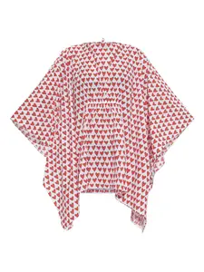 Пляжное платье с принтом в виде сердечек Moschino, белый