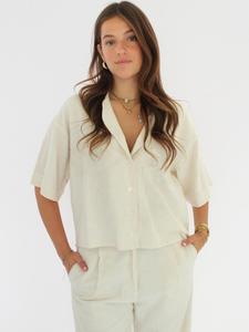 Блуза Honnête Atelier Clover, бежевый