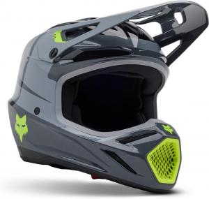 Мотоциклетный шлем Fox Racing Unisex V3 для мотокросса и бездорожья, Graphite Divider
