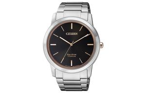 CITIZEN Часы Solar Quartz Movement Super Titanium Strap Watch 41.3mm Men's Watch Black Dial AW2024 81E, Black Dial