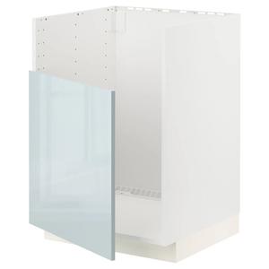 Нижний шкаф раковина TALLSJÖN METOD IKEA, 60x60x80 см, цвет white/kallarp light grey-blue