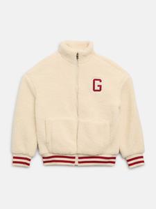 Фальшивомеховая бейсбольная куртка Guess Factory, Milky