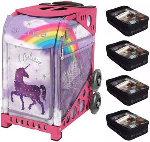 Сумка художника ZUCA Unicorn Magic Sport с розовой рамкой и четырьмя большими практичными кармашками