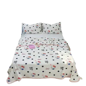 Минималистичное одеяло для кондиционера, стираемое, из соевого волокна Sanrio, Natsu Quilt - Hello Kt