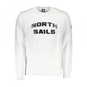 Белый хлопковый мужской свитер North Sails
