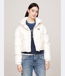 Пуховик Tommy Jeans Cropped Fit, белый
