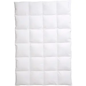 Одеяло с пуховой набивкой Nordic экстратеплое, наполнение 90% пух, 10% перо, 1 шт., высококачественный натуральный продукт с отличной теплоизоляцией Centa-Star, белый