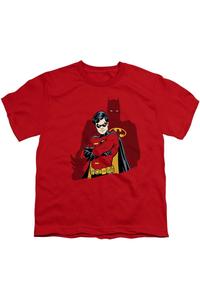 Футболка с коротким рукавом Batman Wingman для детей Gildan, красный