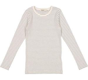 Голубая полосатая рубашка тани с длинным рукавом для девочек MarMar Copenhagen