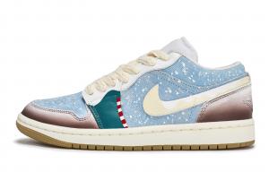 Женские низкие винтажные баскетбольные кроссовки Air 1 Low 811 Manufacturing, теплые, для первого снега, износостойкие Jordan, синий белый черный розовый