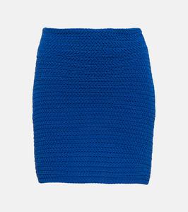 Мини-юбка Modern Textures из хлопковой смеси Dorothee Schumacher, синий