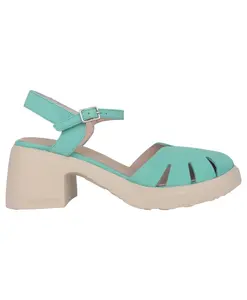 Светло-Голубые женские сандалии с металлической пряжкой Wonders, синий