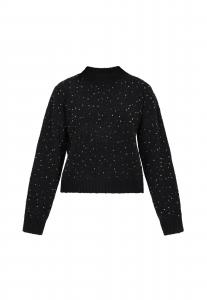 MYMO Черный оверсайз свитер