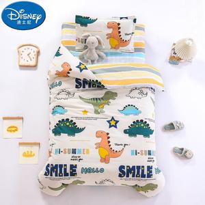 Disney Комплект постельного белья, 7 предметов, хлопок, всесезонный, цветочный, 3 предмета пододеяльник+простыня+наволочки + одеяло 0,9 кг