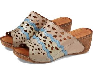 Женские сандалии Spring Step Footy Sandals, цвет румяный, с разноцветной подошвой, на танкетке, GAL2124