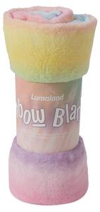 Мягкое одеяло Lumaland Rainbow, 100 х 75 см
