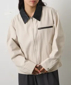 Куртка с укороченным воротником-стойкой и застежкой-молнией Colony 2139, цвет Ivory