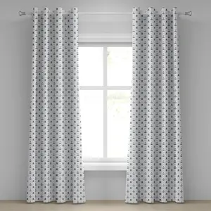 Штора на люверсах ABAKUHAUS с изображением якоря и черепа с перекрещенными костями, пиратского ужаса, моряка, декоративная двухпанельная штора, 280 см x 245 см, темно-синий цвет