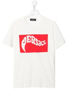 Футболка с логотипом Versace Kids, белый