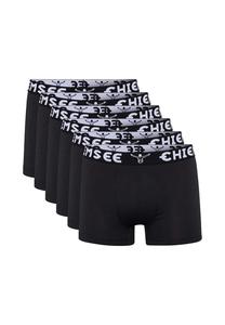 Боксеры комплект из 6 штук - шорты с логотипом пояс однотонный Chiemsee, черный