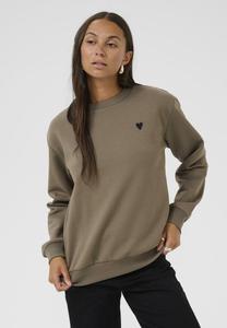 Толстовка Kaffe KALIDDY SWEATSHIRT, Morel W Black Heart/Brown