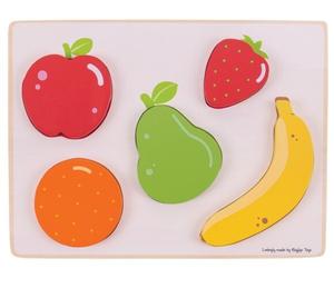 Bigjigs Toys, Тидло, деревянные пазлы Фрукты