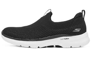 Кроссовки Go Walk 6 Lifestyle женские с низким верхом, черные/белые Skechers
