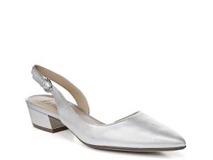 Туфли Naturalizer лодочки, серебряный металлик