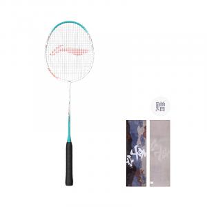 LINING Thunder 9 Carbon алюминиевая ракетка для бадминтона тип Control универсальная защита начальный уровень 675mm белый синий