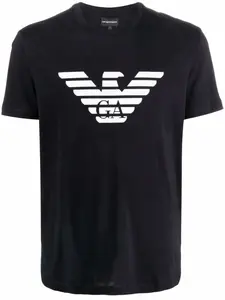 Футболка с логотипом Eagle EMPORIO ARMANI, синий
