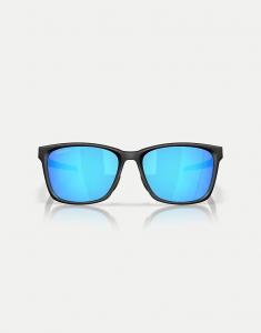 Солнцезащитные очки Oakley Paracord квадратной формы с синими зеркальными линзами матово-черного цвета